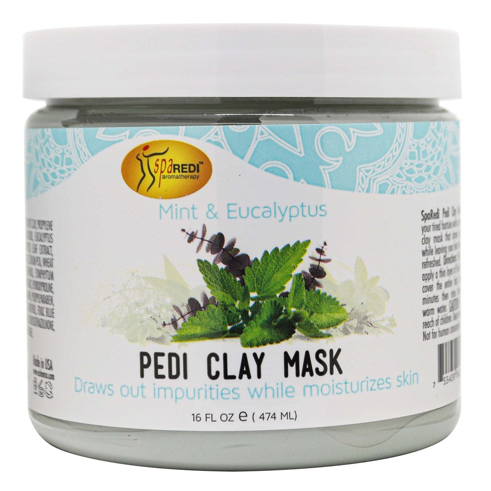 Spa Redi Pedi Clay Mask - Mint & Eucalyptus