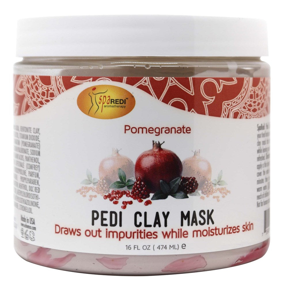 Spa Redi Pedi Clay Mask - Pomegranate