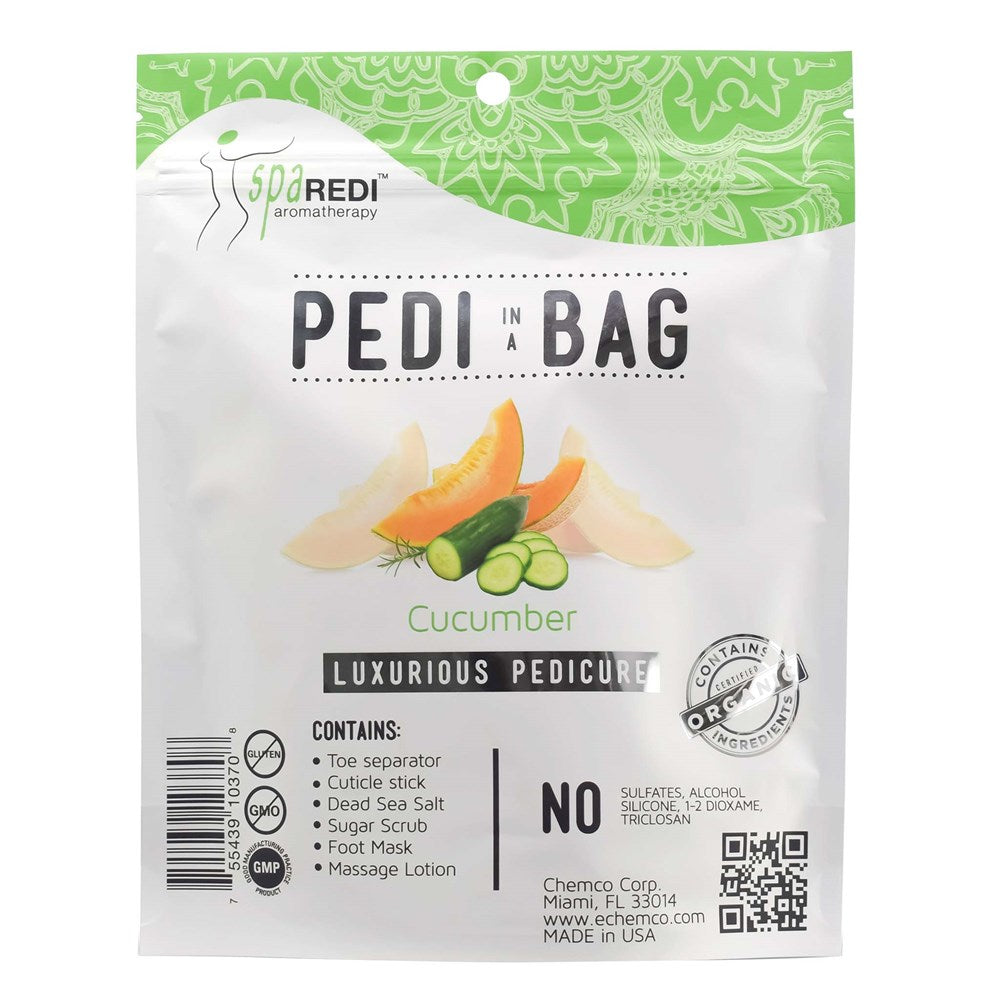 Spa Redi Pedi In A Bag Pedicure Kit - Cucumber