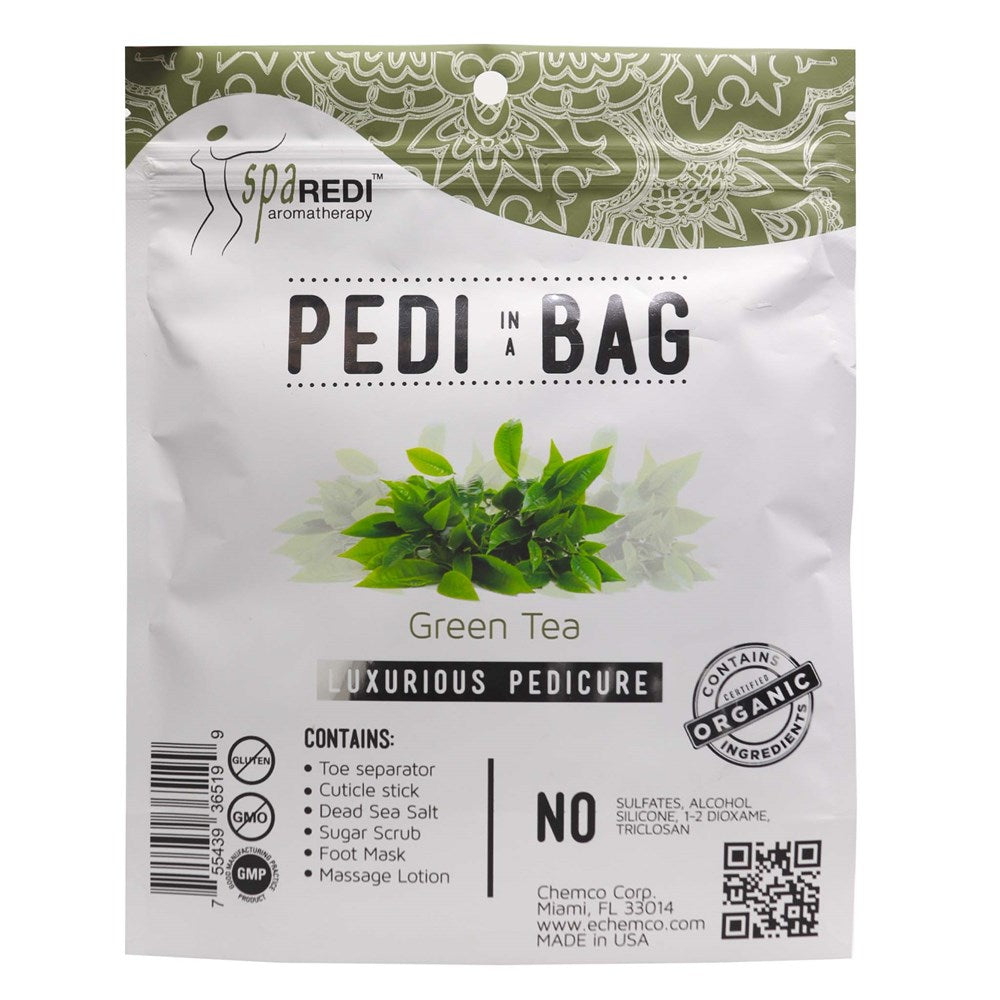 Spa Redi Pedi In A Bag Pedicure Kit - Green Tea