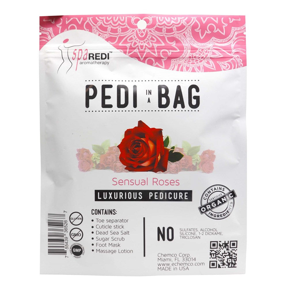 Spa Redi Pedi In A Bag Pedicure Kit - Sensual Roses