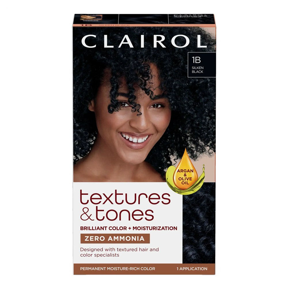 Clairol Textures & Tones Hair Color - 1B Silken Black