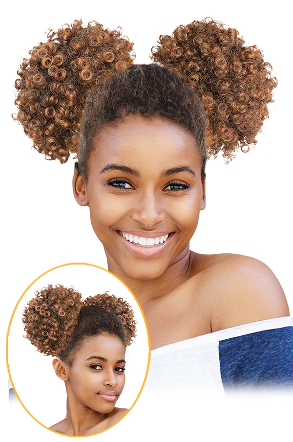 Magic Gold Twin Twist Afro Ponytail