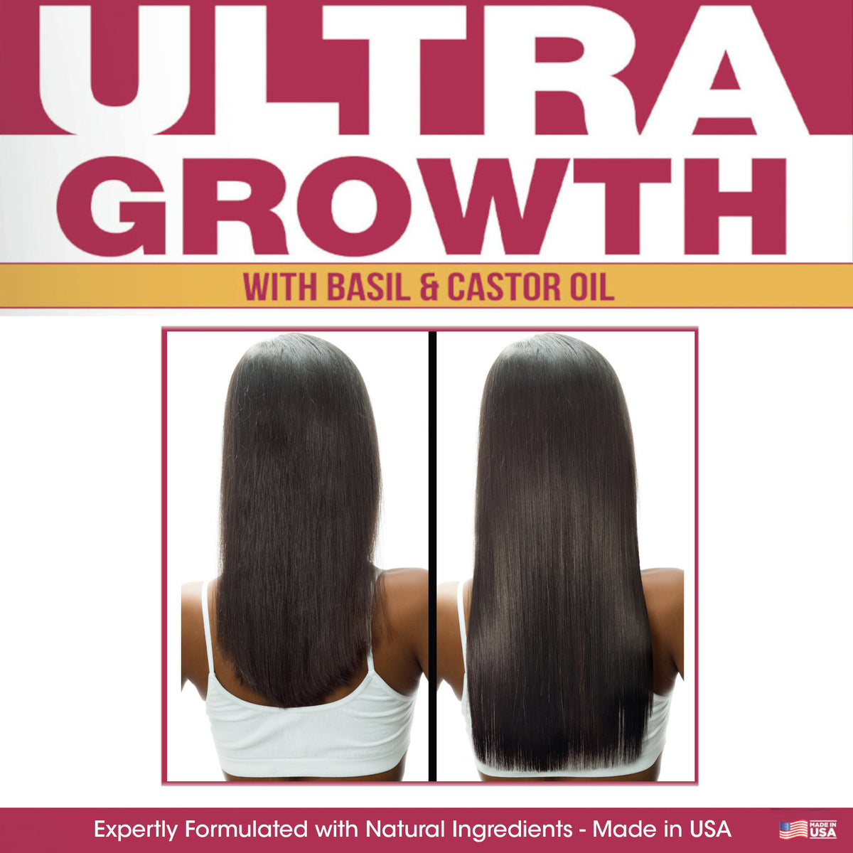 Difeel Ultra Growth Basil & Castor Oil Hair Growth Leave In Conditioning Spray