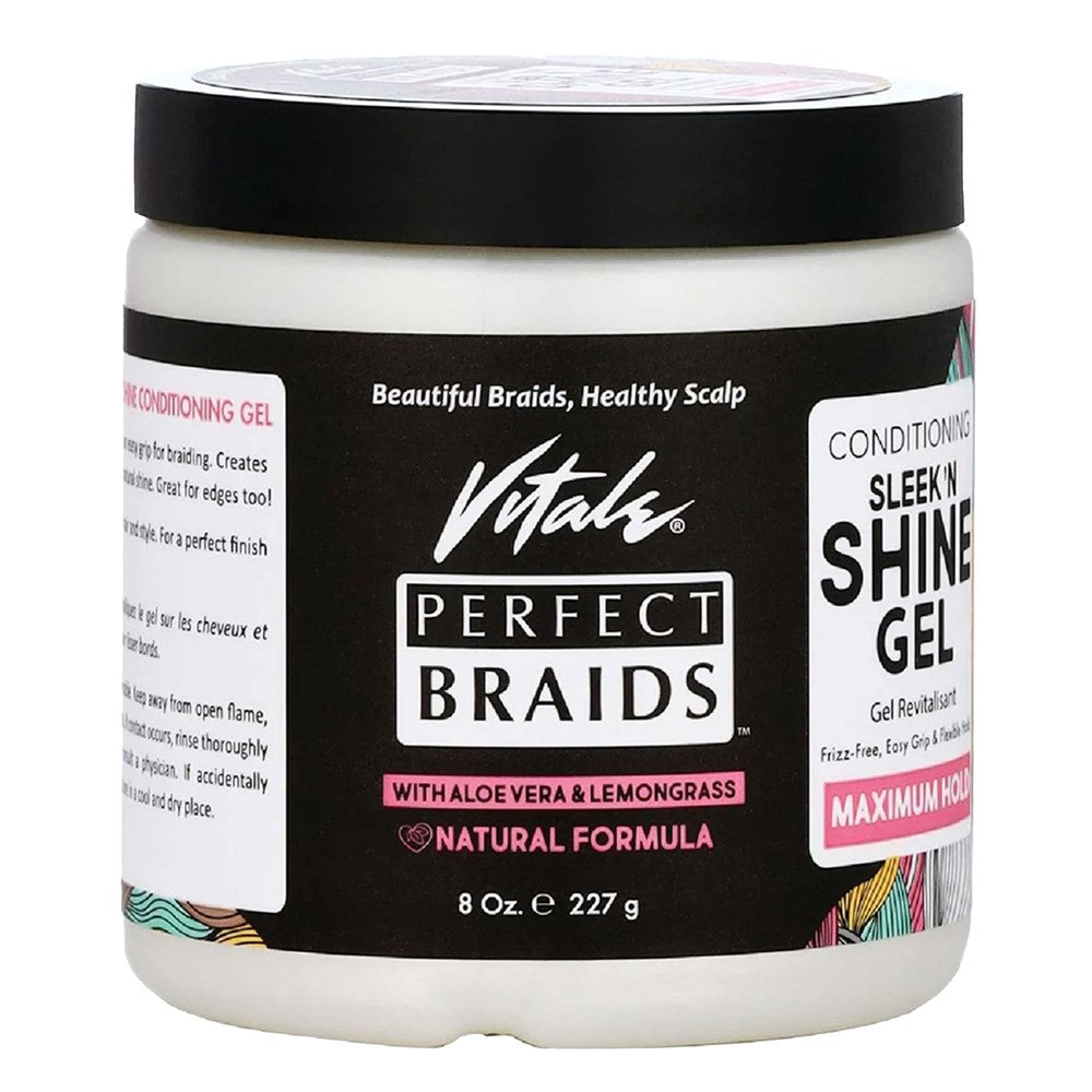 Vitale Perfect Braids Sleek Shine Gel - Maximum Hold