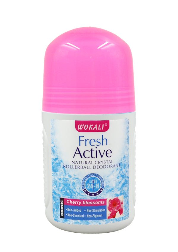 Wokali Fresh Active Rollerball Deodorant - Cherry Blossoms