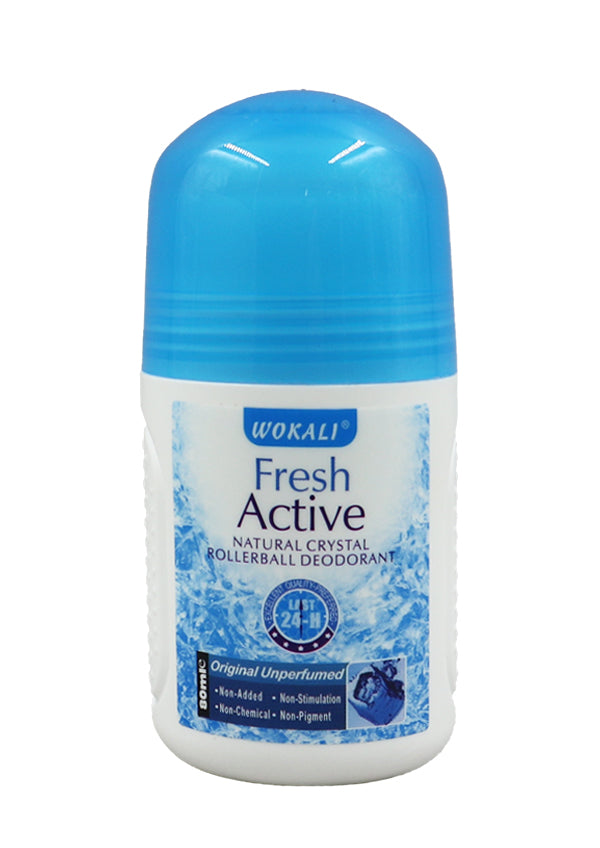 Wokali Fresh Active Crystal Rollerball Deodorant - Original