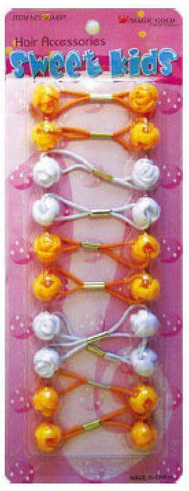Magic Gold Hair Baubles - Rose #F8 White & Yellow