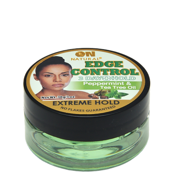 ON Natural 3 Day+ Hold Edge Control Extreme Hold -  Peppermint & Tea Tree Oil 1oz