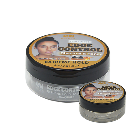 ON Natural 3 Day+ Hold Edge Control Extreme Hold - Charcoal & Honey