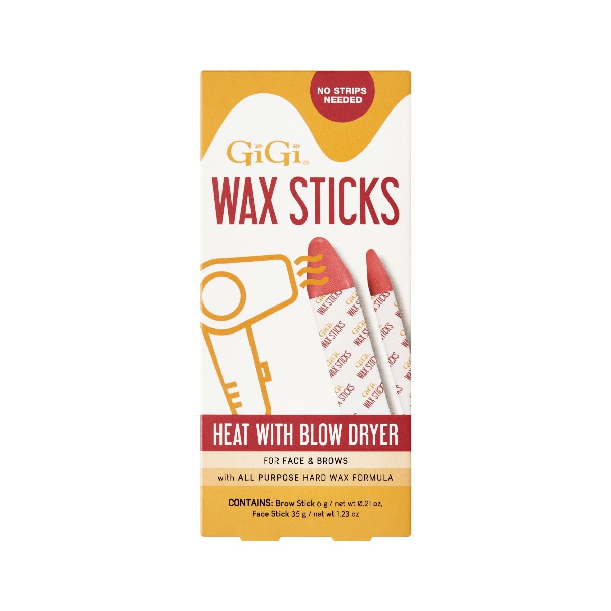 GiGi Blow Dry Wax Sticks For Face & Brows