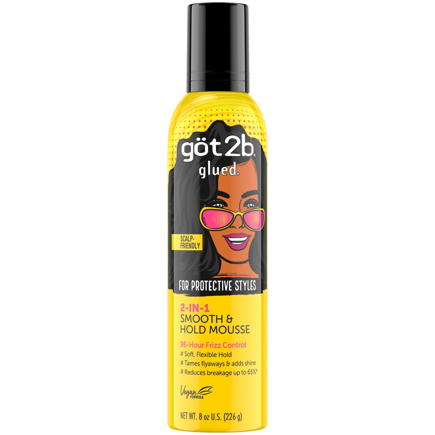 got2b Glued 2-In-1 Smooth & Hold Mousse 8oz