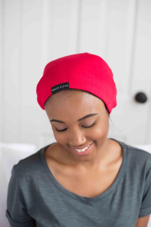 Grace Eleyae Original Slap | Satin-Lined Cap - Red