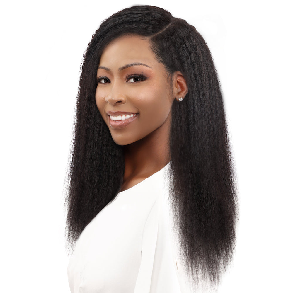 LUV 100% Remy Human Hair 9pc Clip In Hair Extensions 18"