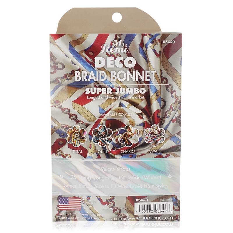 Ms. Remi Deco Super Jumbo Braid Bonnet -  Assorted #3649