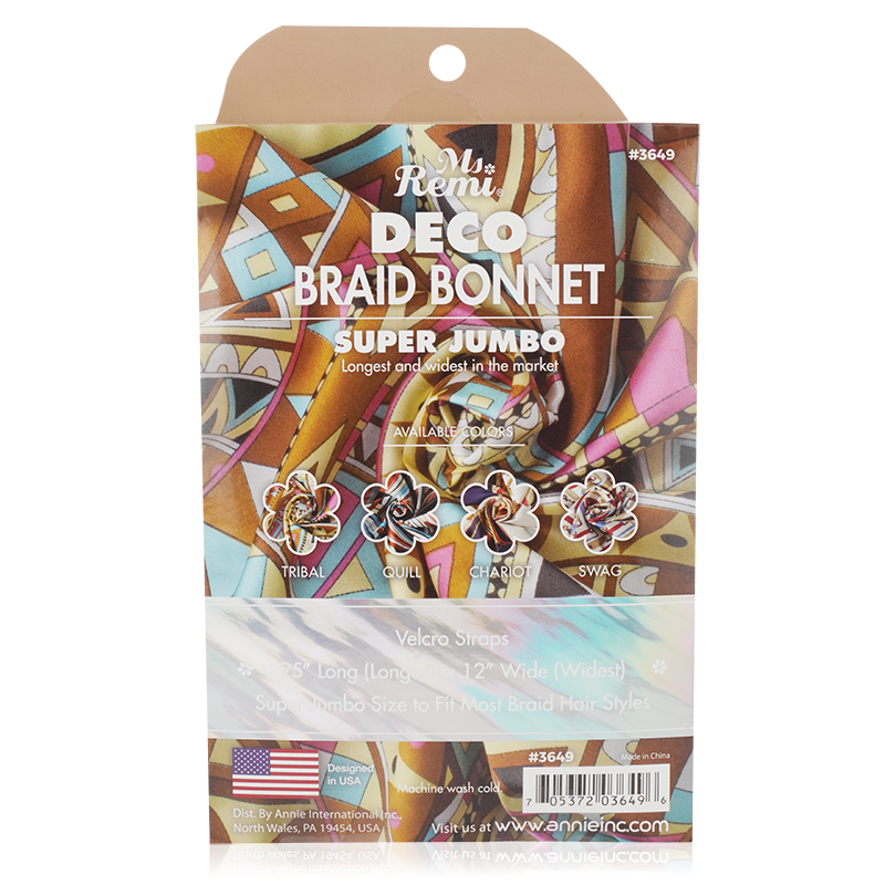 Ms. Remi Deco Super Jumbo Braid Bonnet -  Assorted #3649
