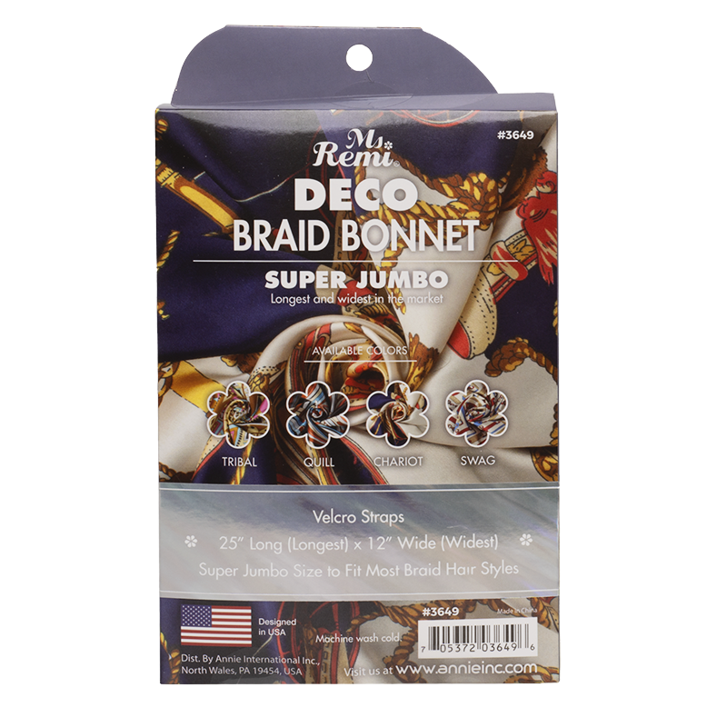 Ms. Remi Deco Super Jumbo Braid Bonnet -  Assorted #3649