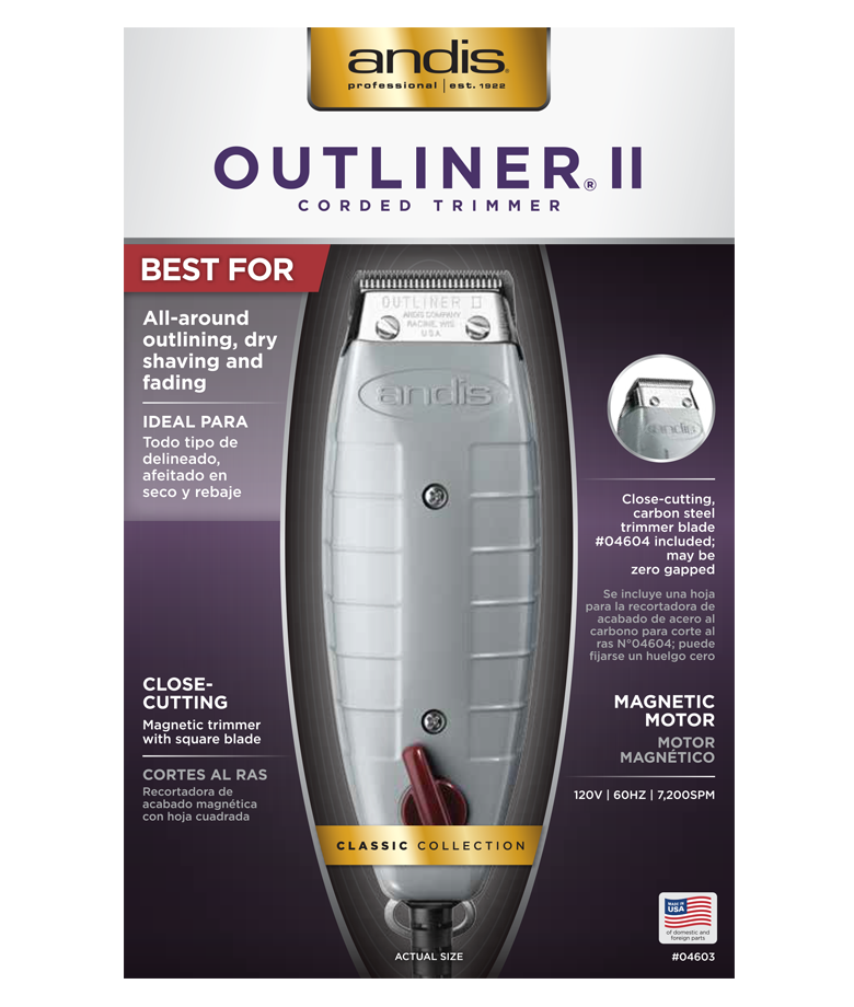 Andis Outliner II 3-Prong Corded Trimmer