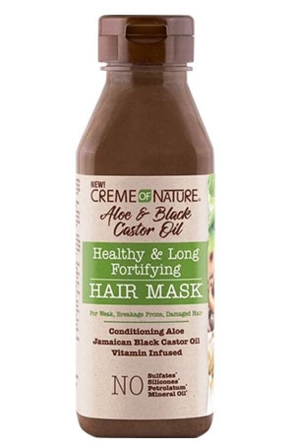 Creme Of Nature Aloe & Black Castor Oil Healthy & Long Fortifying Hair Mask