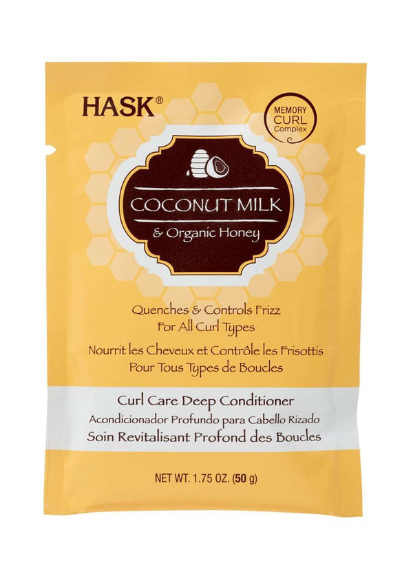 Hask Coconut Milk & Organic Honey Curl Care Deep Conditioner - Deluxe Beauty Supply