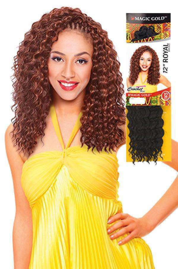 Magic Gold Synthetic Crochet Braid Royal Braid 12" - Deluxe Beauty Supply