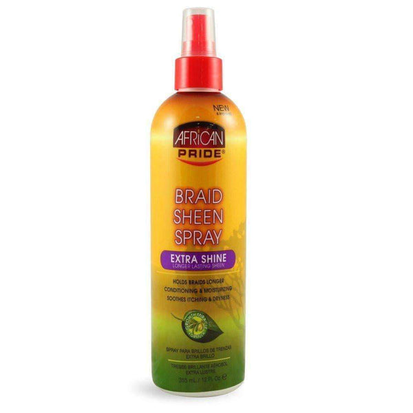 African Pride Braid Sheen Spray - Extra Shine - Deluxe Beauty Supply