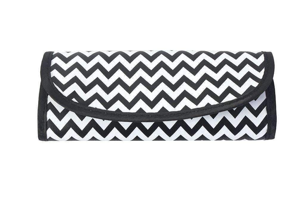 Beauty Treats 7 Piece Brush Set - Black Chevron #152 - Deluxe Beauty Supply