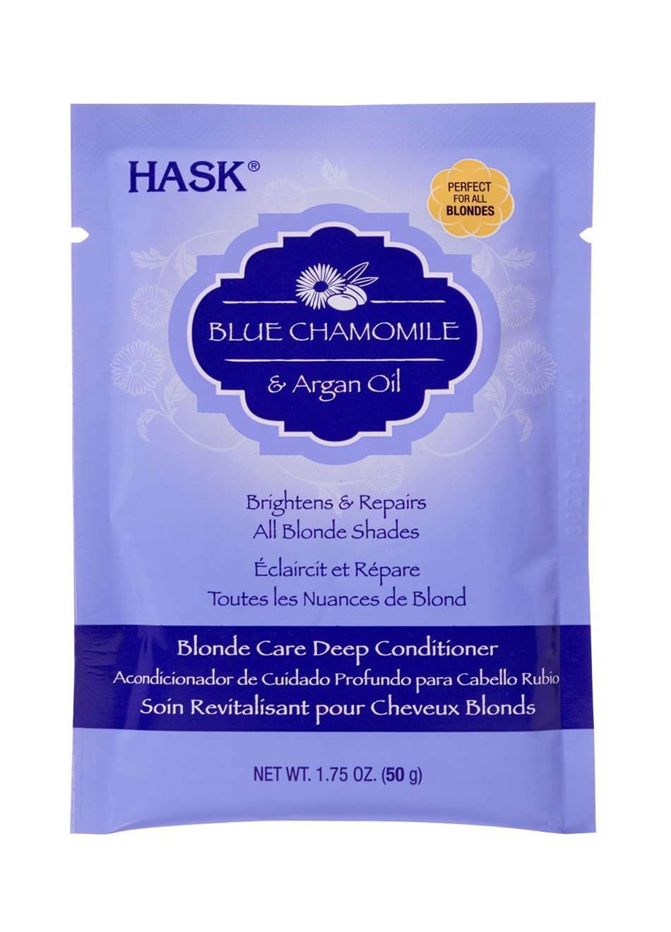 Hask Blue Chamomile & Argan Oil Blonde Care Deep Conditioner - Deluxe Beauty Supply