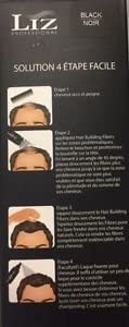 Liz Professional Hair Building Fibers & Locking Spray - Black