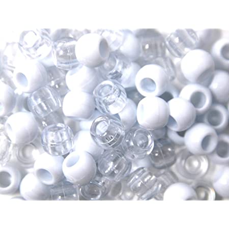 Tara Hair Beads -  White & Clear #72665