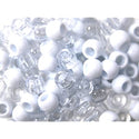 Tara Hair Beads -  White & Clear #72665