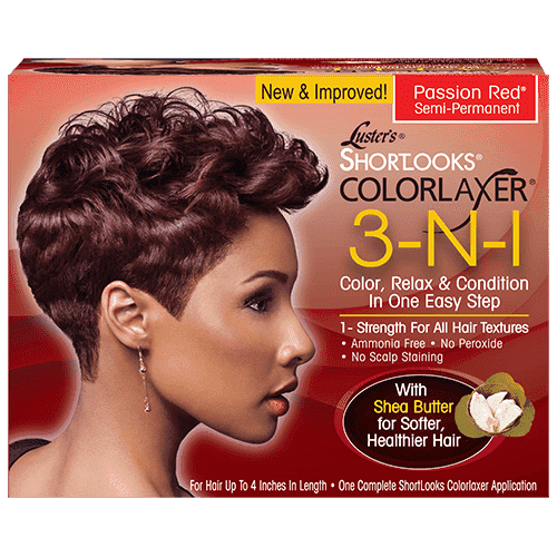 Pink Shortlooks Colorlaxer 3-in-1 Relaxer Kit - Passion Red - Deluxe Beauty Supply
