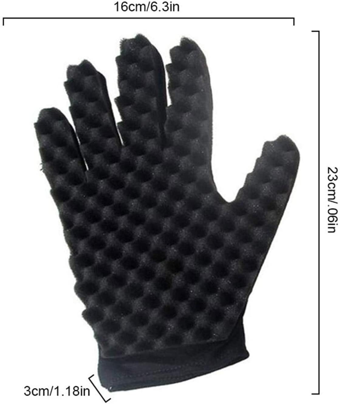 Magic Gold Hair Curling Sponge Brush Glove