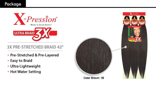 Outre 3X X-Pression Pre-Stretched Ultra Braid 52"