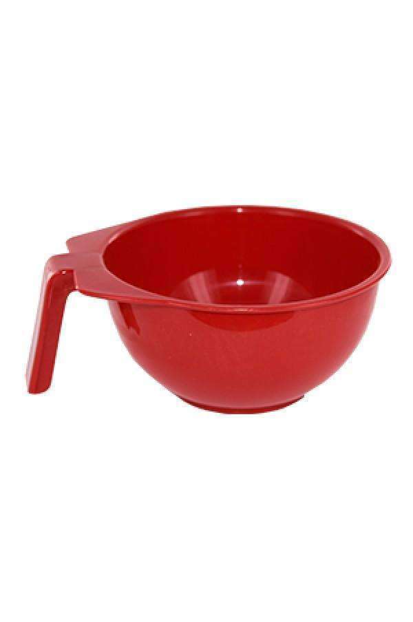 Round Hair Tint Mixing Bowl - Red - Deluxe Beauty Supply