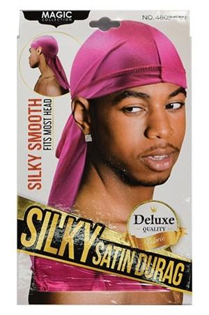 Magic Collection Silky Satin Durag #4801 Hot Pink - Deluxe Beauty Supply