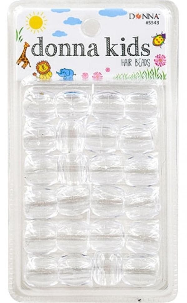 Donna Kids Hair Beads - Clear #5543 - Deluxe Beauty Supply