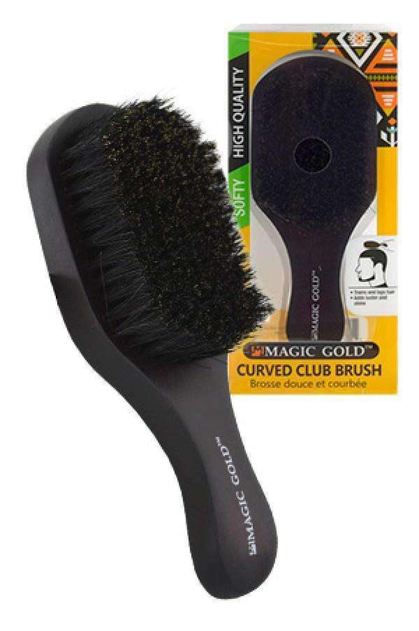 Magic Gold Soft Curved Club Brush #6807 - Deluxe Beauty Supply