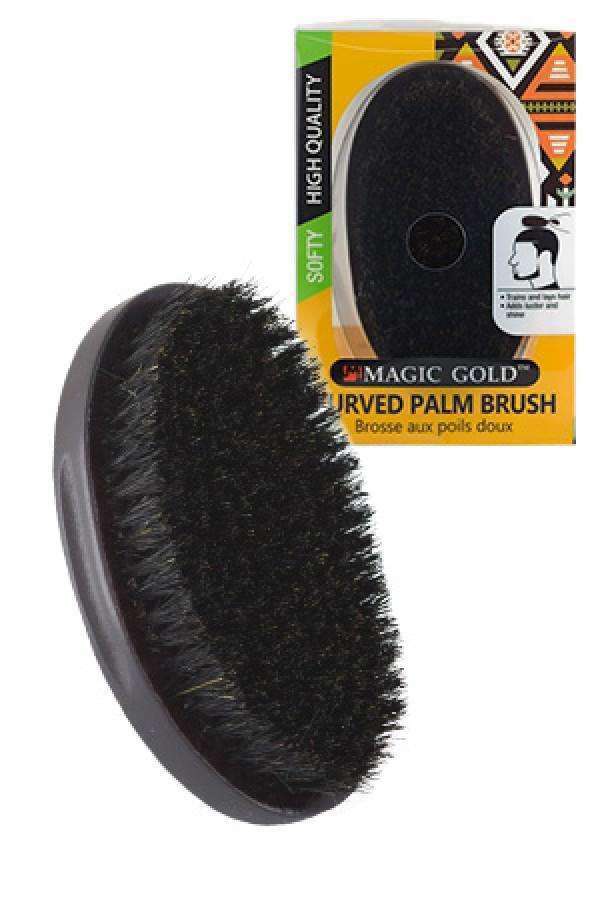 Magic Gold Soft Curved Palm Brush #6811 - Deluxe Beauty Supply