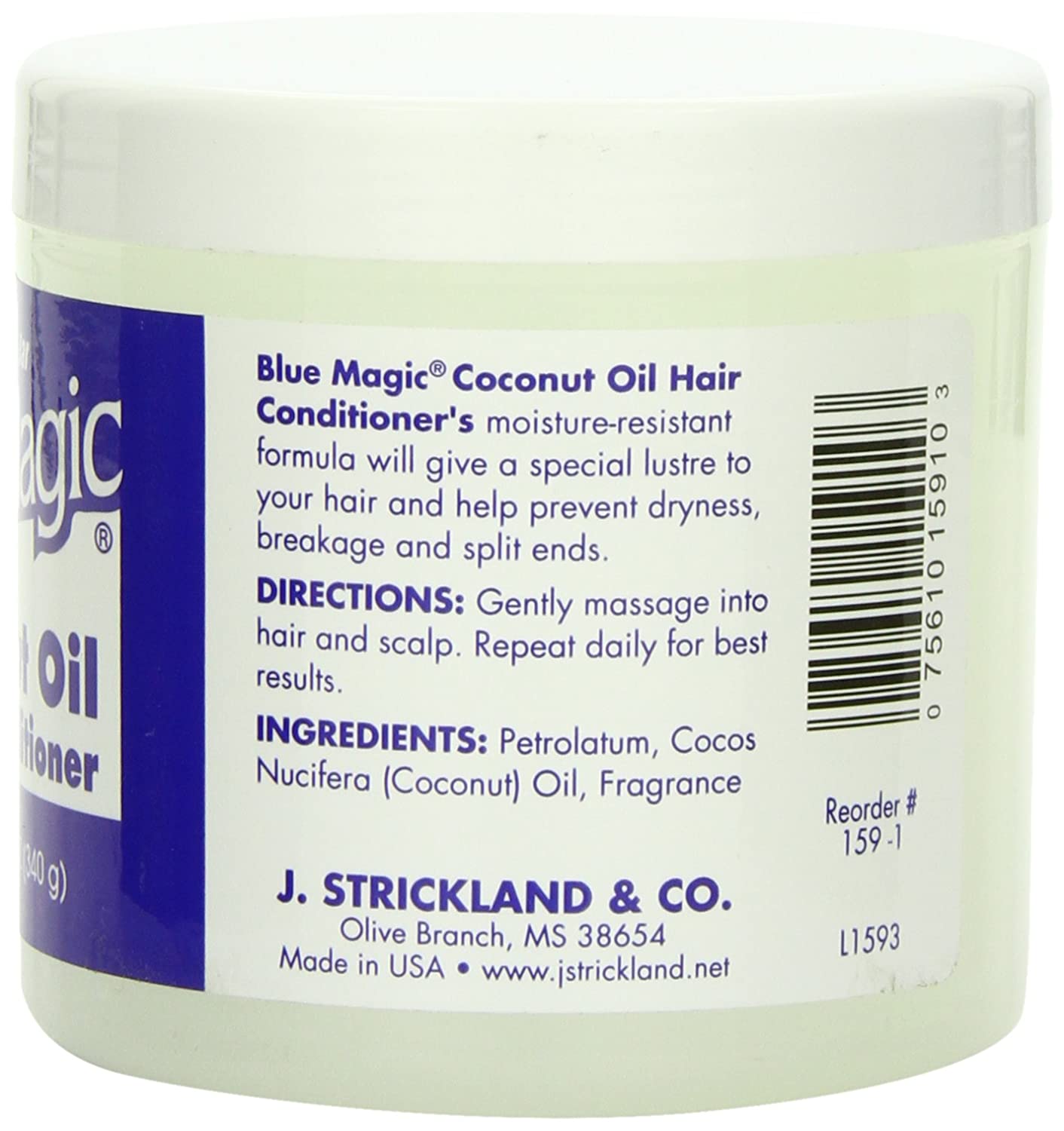 Blue Magic Coconut Oil Hair Conditioner 12oz