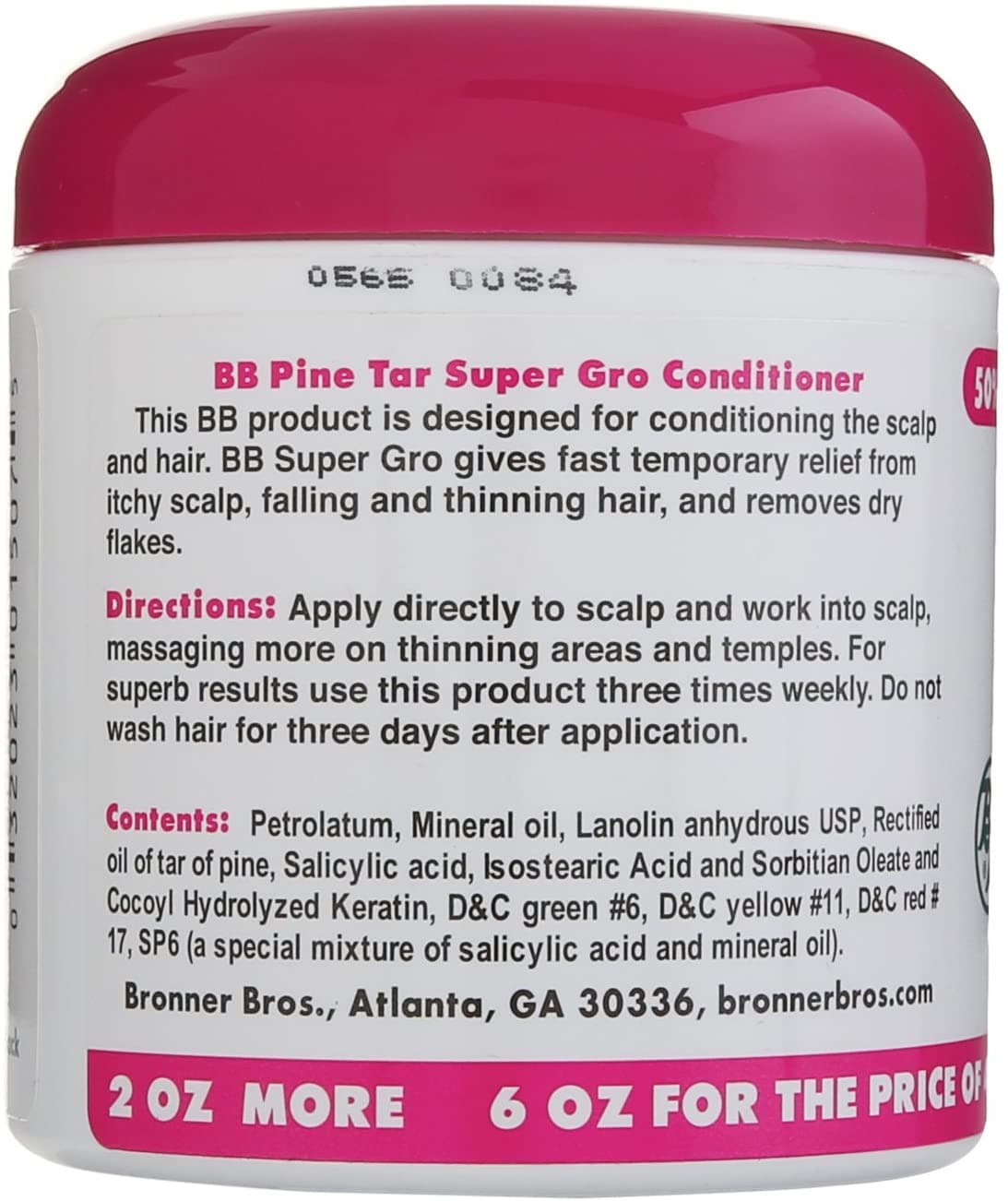 Bronner Brothers Pine Tar Super Gro Conditioner