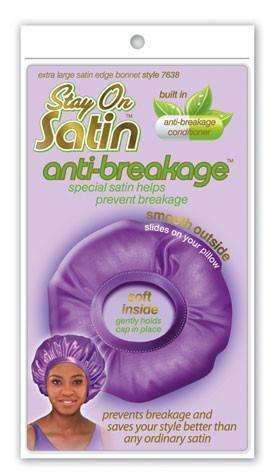 Stay On Satin Satin Edge Bonnet Extra Large - Style 7638 Assorted - Deluxe Beauty Supply