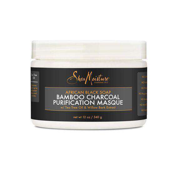 Shea Moisture African Black Soap Bamboo Charcoal Purification Masque - Deluxe Beauty Supply