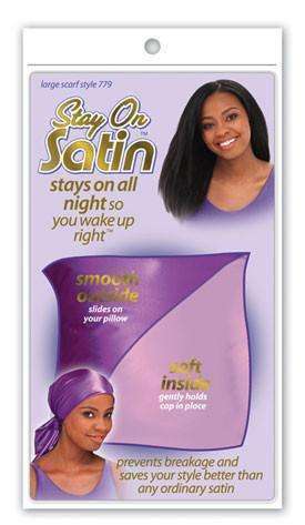 Stay On Satin Large Scarf - Style 779 Assorted - Deluxe Beauty Supply