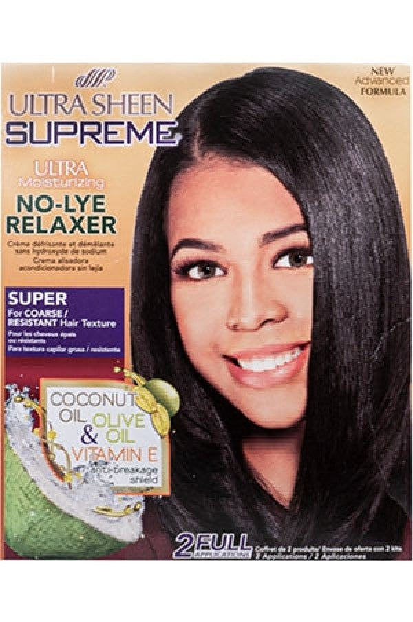 Ultra Sheen No Lye Relaxer Value Kit -Super - Deluxe Beauty Supply