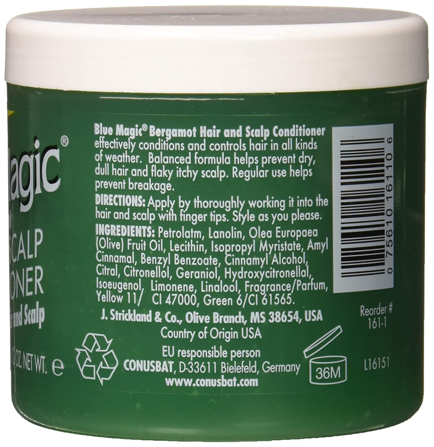 Blue Magic Bergamot Hair & Scalp Conditioner 12oz