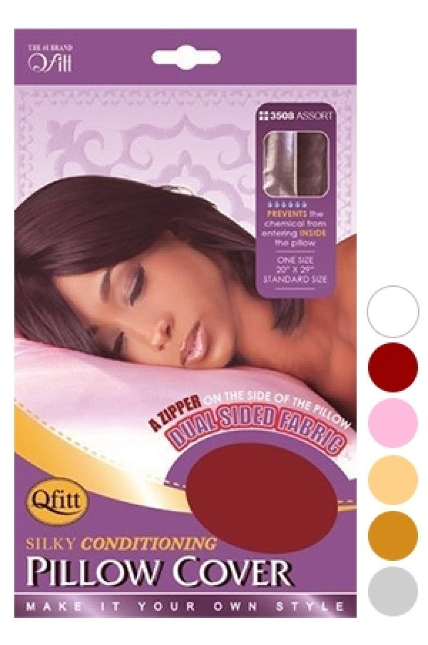 Qfitt Silky Conditioning Pillow Cover w/ Zipper #3508 Assorted