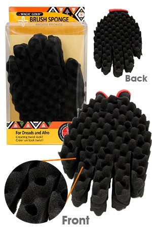 Magic Gold Hair Curling Sponge Brush Glove