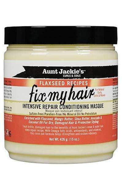 Aunt Jackie's Flaxseed Recipes "Fix My Hair" Repair Masque - Deluxe Beauty Supply