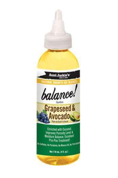 Aunt Jackie's "Balance" Grape Seed & Avocado Growth Oil - Deluxe Beauty Supply